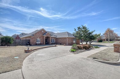 View of single story home