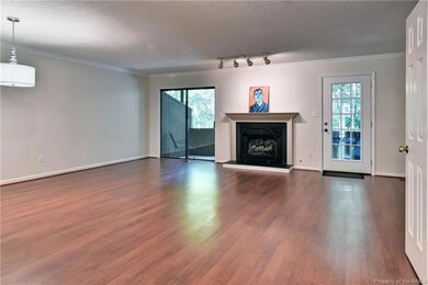 Large open modern living and dining area with gas 