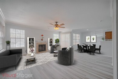 Virtually staged Living Area.