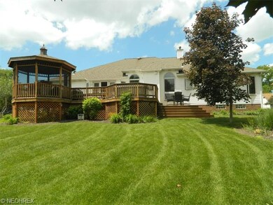 Large deck with screened in area.
