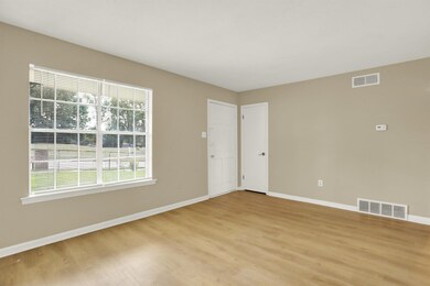 Unfurnished room featuring light hardwood / wood-s