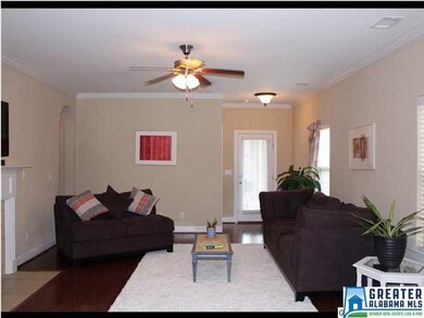 Spacious great room with cozy fireplace