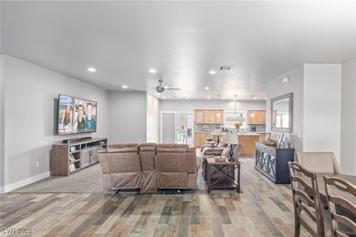 Living area featuring light wood-type flooring, re