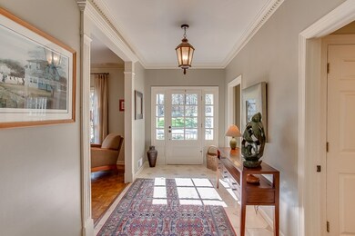 This elegant Foyer boasts new neutral paint, nice 