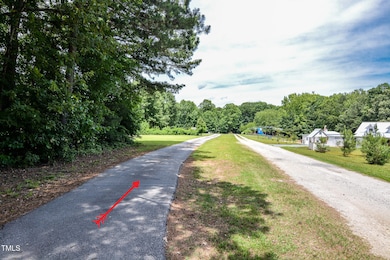 Lot is accessed by this paved road