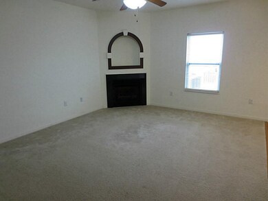 Living Room. Great room has a corner gas fireplace