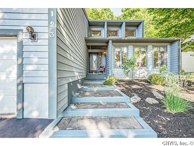 Exterior Front. The entryway welcomes you in.