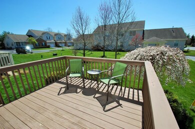 Spacious Deck Overlooks Green Space