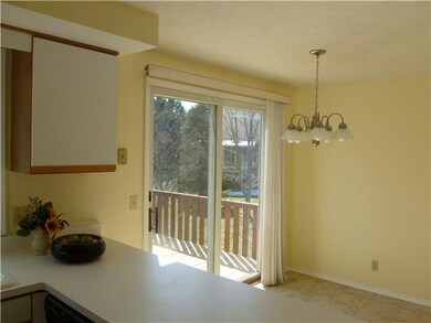 Kitchen. The breakfast room overlooks the deck and