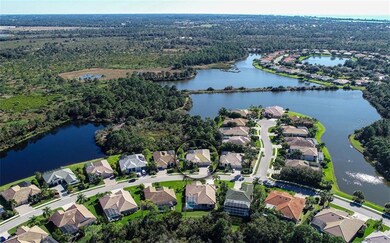 aerial view of home