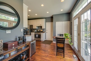 Showing eat-in kitchen as seen from the family roo