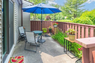 View of patio featuring outdoor dining area