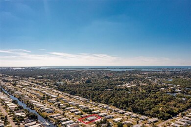 Aerial View With Gulf of Mexico And Stump Pass