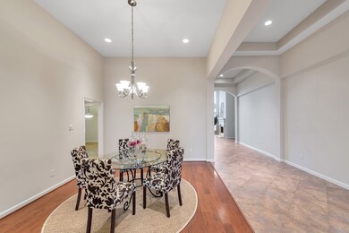 The spacious formal dining room provides ample room for a large dining table as well as a china cabinet/hutch and is conveniently located right next to the kitchen.