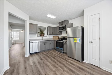 Renovated kitchen with new stainless-steel appliances