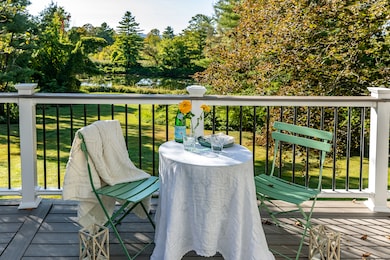 Deck overlooking your private pond