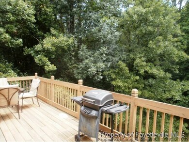Deck overlooking woods