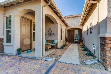 Welcoming patio outside the casita.