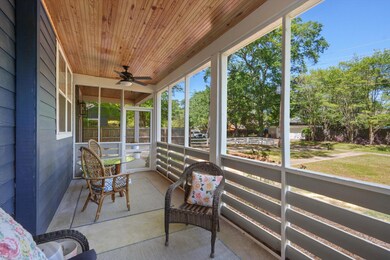 Screened front porch
