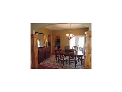 Dining Area. Framed by knotty alder columns. Newly