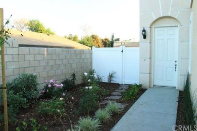Landscaping outside unit 9.