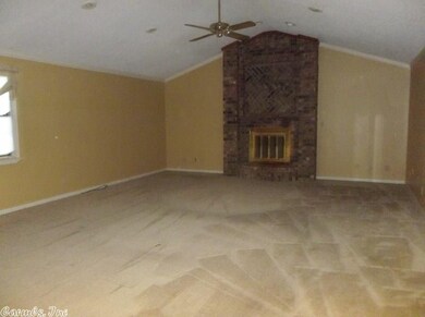 Huge Den With Fireplace