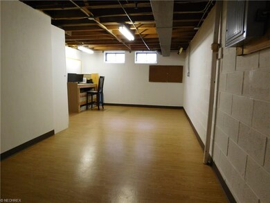 Workshop area in basement