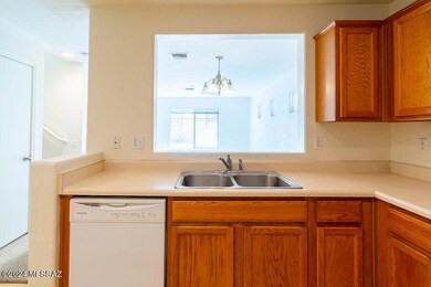 Kitchen facing Living Room