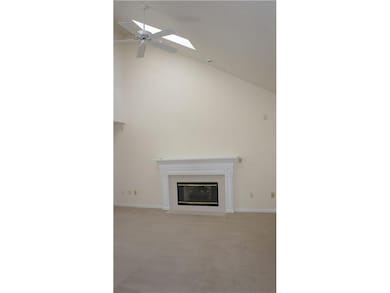 Family Room. Family rrom has vaulted ceiling and skylights.