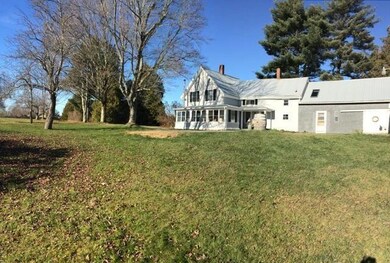 View of the farmhouse from the field.