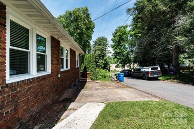 off street parking and view down dead end road towards Fletcher Hall Elementary
