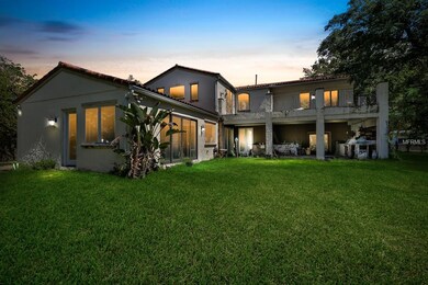 With the balcony on top and the lanai on the botto
