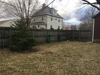 The yard is actually a double lot.  The garage is 