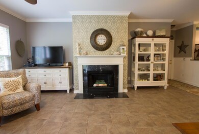 Glass Bead Gas Fireplace