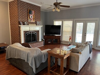 French doors to covered patio