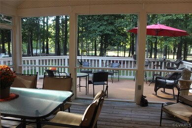 View from kitchen to rear yard.