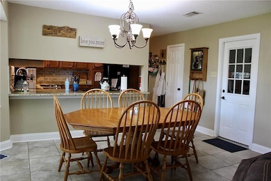 Breakfast nook in kitchen