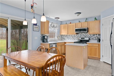 Sliding glass door to back