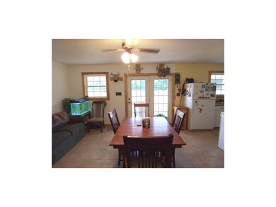 Large Dining Room area with Door to Back Porch