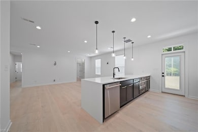 Kitchen looking into the living room