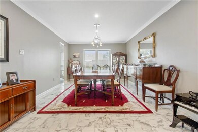 The dining room is ready for your large gatherings