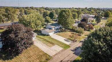 Aerial view of the neighborhood