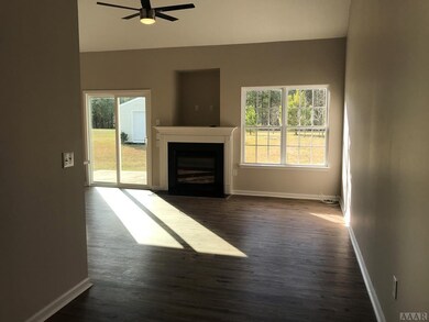 Great room with fireplace