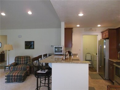 The breakfast bar is the perfect spot for a quick 