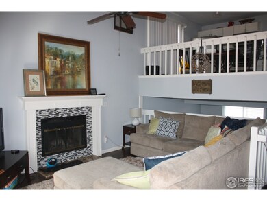 Family room with fireplace