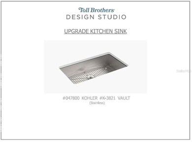 Single vault kitchen sink