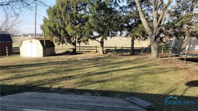 Back yard with shed