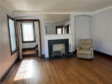 Exposed hardwood floors Decorative fireplace