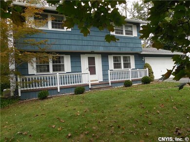 Exterior Front. The front porch makes a statement 