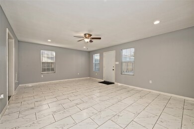 Studio living/bedroom space.
